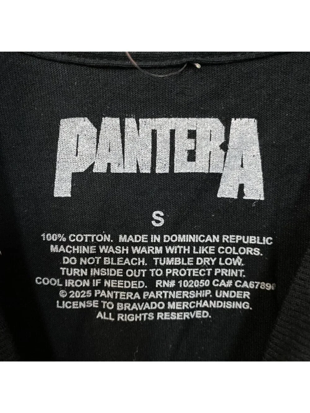 Pantera Cowboys From Hell Devil Smoking Metal Band T-Shirt Small